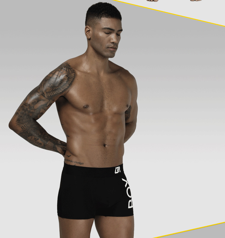 ORLVS Mens Boxer Sexy Underwear Soft Boxershorts Cotton Underpants Male Panties 3D Pouch Shorts Under Wear Pants Short