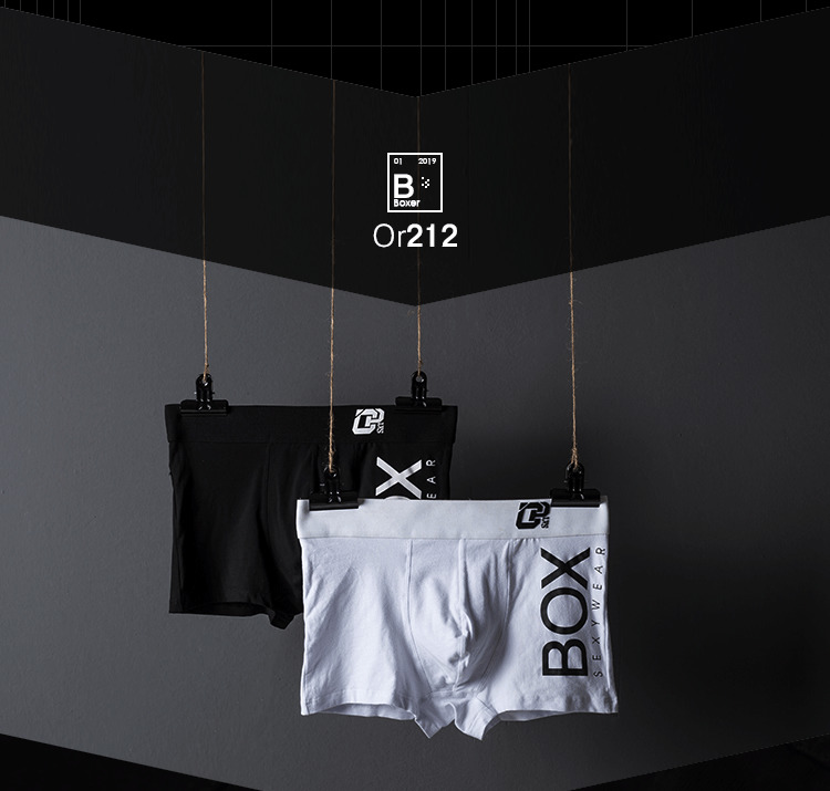 ORLVS Mens Boxer Sexy Underwear Soft Boxershorts Cotton Underpants Male Panties 3D Pouch Shorts Under Wear Pants Short