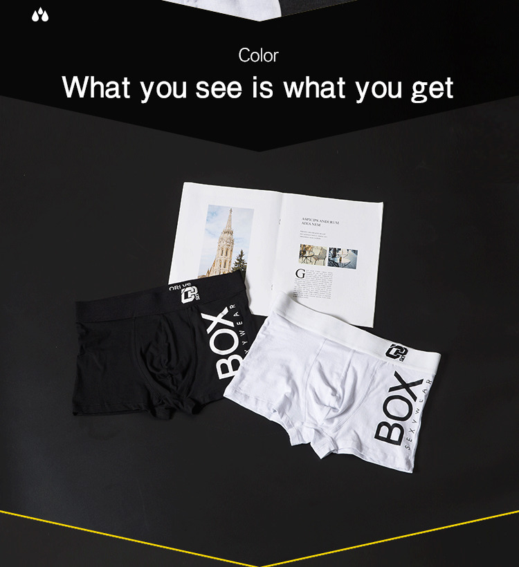 ORLVS Mens Boxer Sexy Underwear Soft Boxershorts Cotton Underpants Male Panties 3D Pouch Shorts Under Wear Pants Short