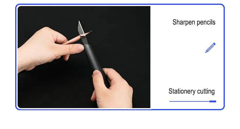 Deli Utility Knife 9mm Pocket Knife Box Cutter Retractable Blade for Office Home School Stationery Supplies Paper Craft Knives