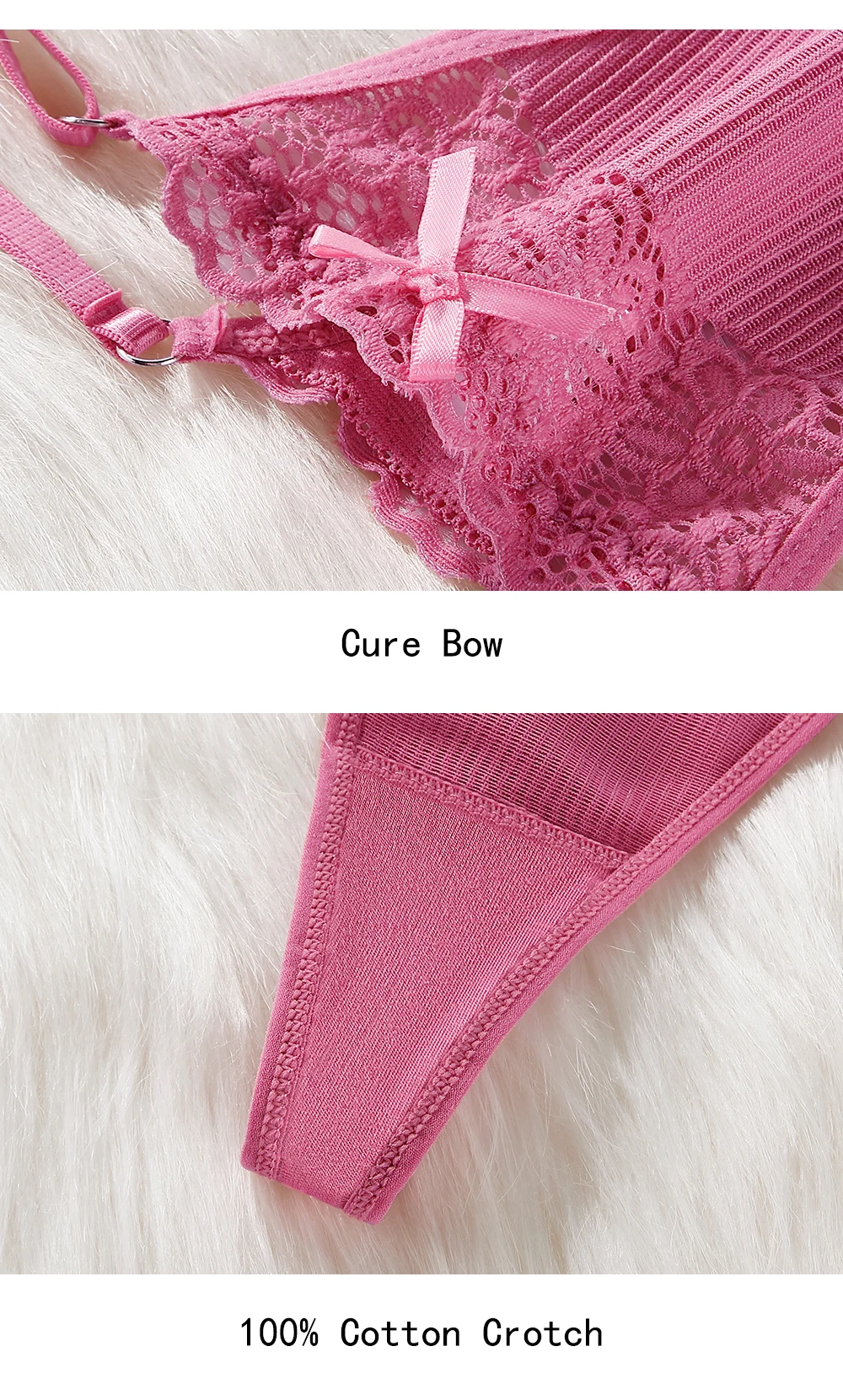 BANNIROU 1Pcs Lace G-string Women's Underwear Sexy Bow Transparent Low-Rise Panties Woman Intimates Female Thongs Lingerie