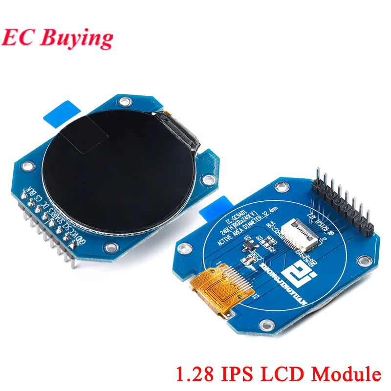 1.28 inch TFT Screen Display Module 1.28" IPS Round Colorful LCD Board GC9A01 Touch 240x240 SPI ESP32-S3 ESP32S3-N16R8 N16R16