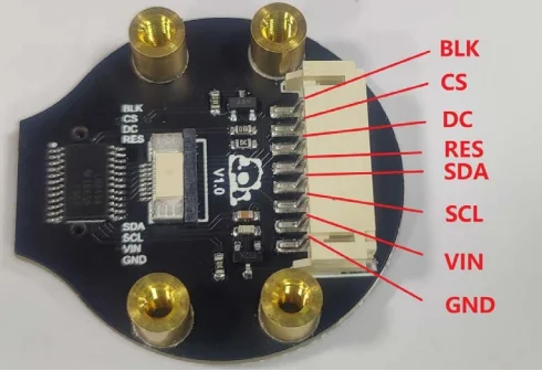 1.28 inch TFT Screen Display Module 1.28" IPS Round Colorful LCD Board GC9A01 Touch 240x240 SPI ESP32-S3 ESP32S3-N16R8 N16R16
