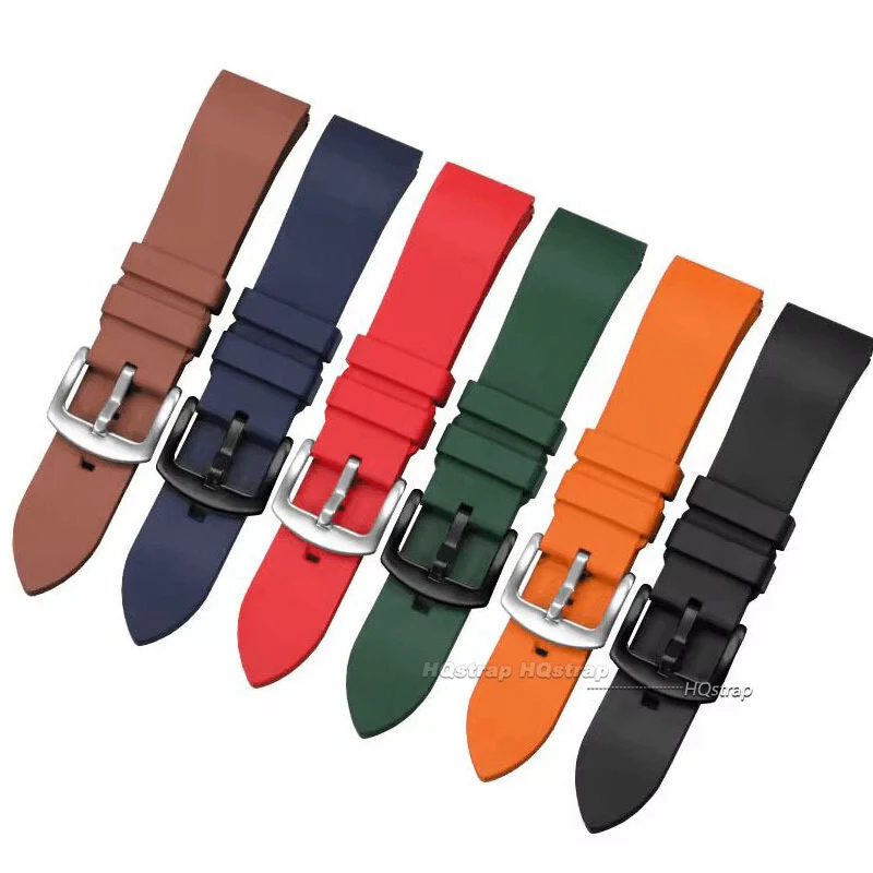 Quick Release Silicone Rubber Watch Strap 20mm 22mm Sports Watchband Black Green Orange Blue Wristband Bracelets 18 19 21 24mm