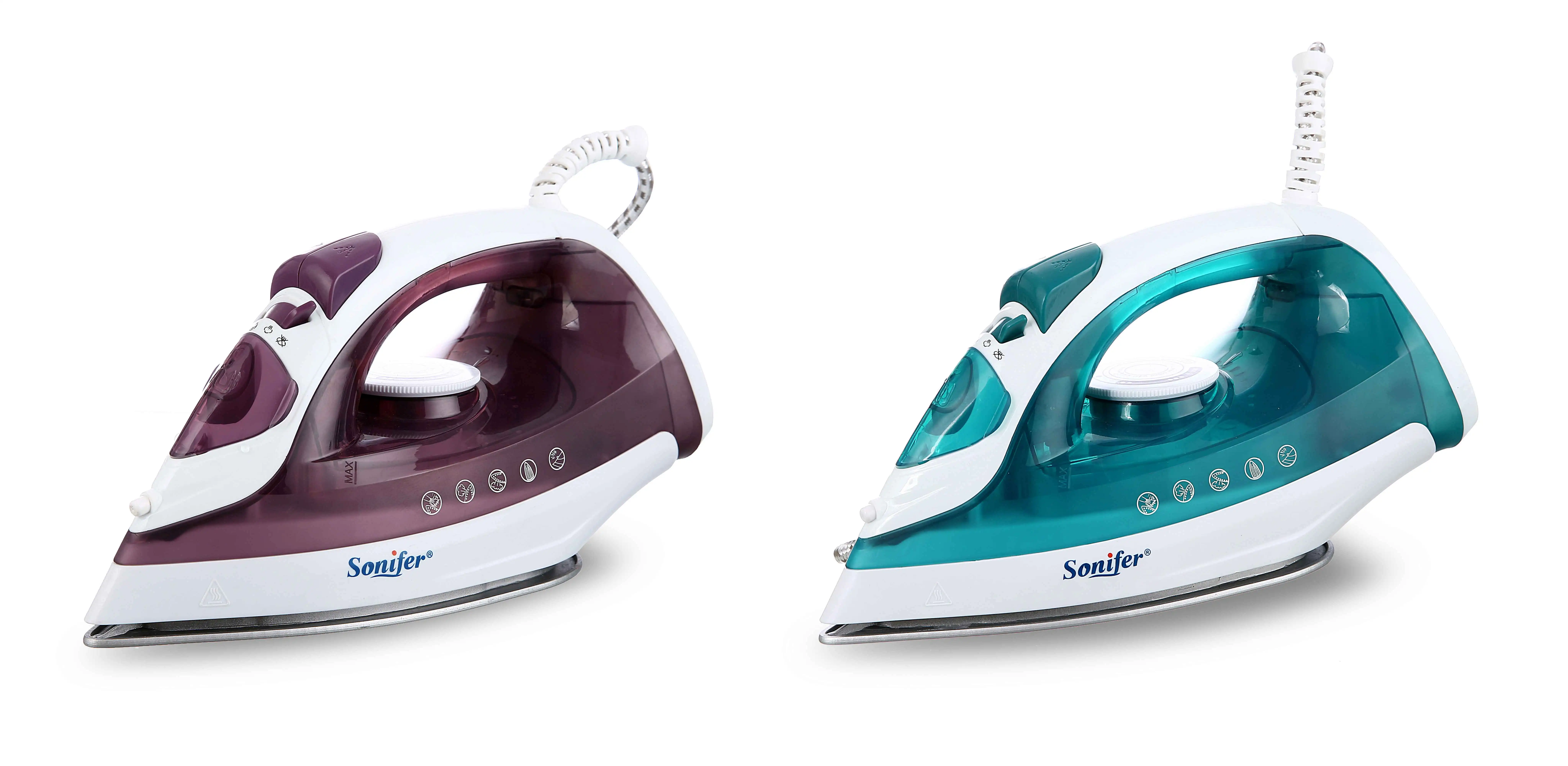 Electric Iron Portable Mini Garment Steamer Steam Iron For Clothing Iron Adjustable Ceramic Soleplate Iron For Ironing Sonifer