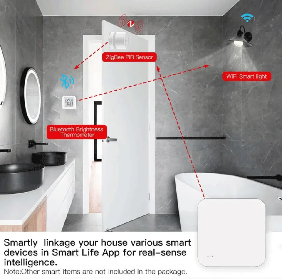 Tuya Zigbee Hub Wireless Multi Mode Gateway For Smart Home Automation for ZigBee Devices Via Smart Life