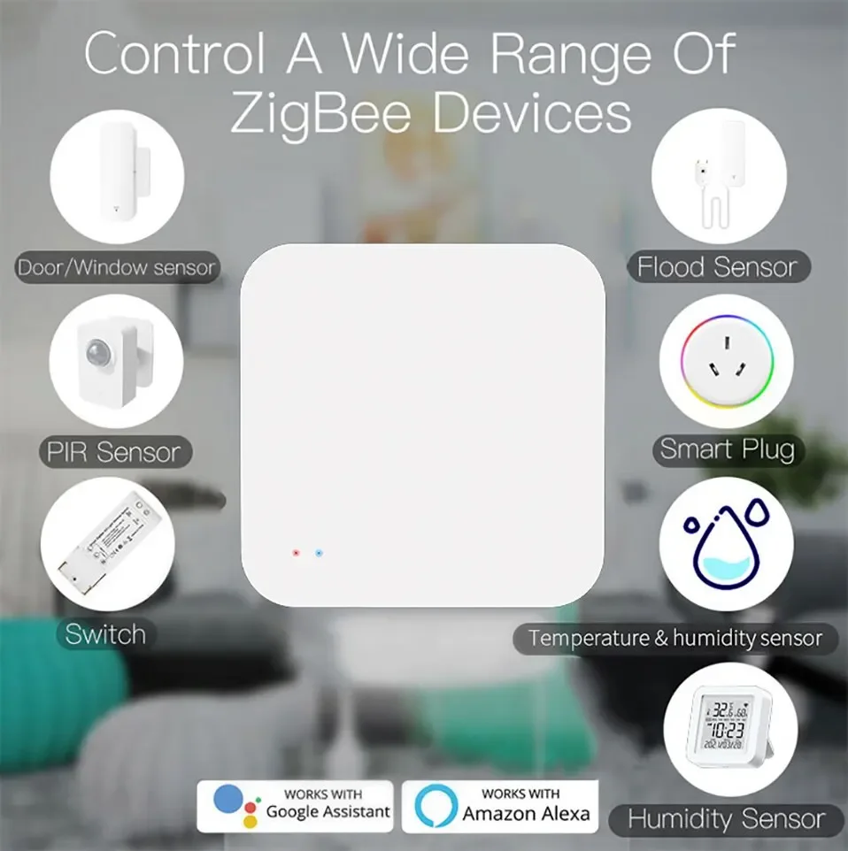 Tuya Zigbee Hub Wireless Multi Mode Gateway For Smart Home Automation for ZigBee Devices Via Smart Life