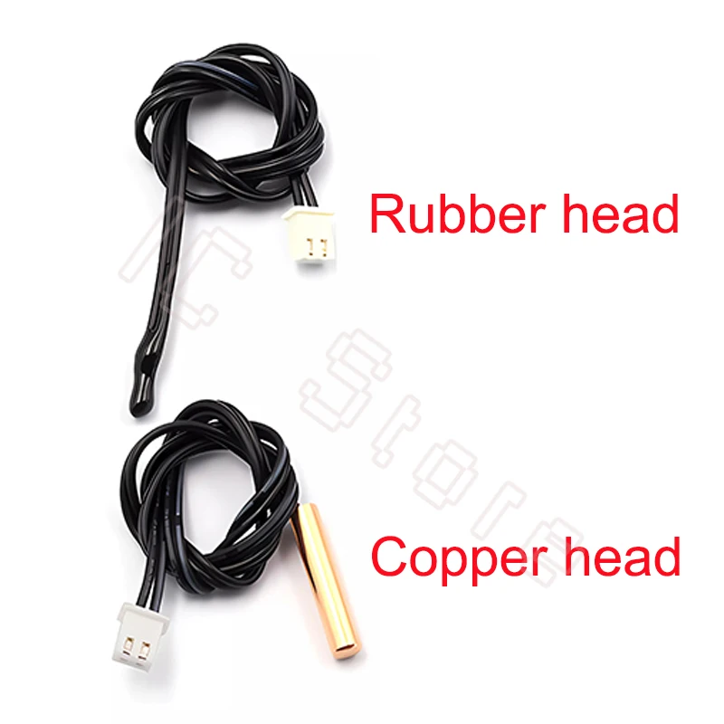 10PCS Universal Air Conditioning Temperature Sensor Rubber Copper Head 5k 10K 15k 20K 25K 50K Solar Electric Water Heater Sensor