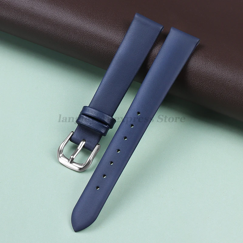 Genuine Leather Watch Bracelet Womens Fashion Watchband Band 6mm 8mm 10mm 12mm 13mm 14mm 15mm 16mm 17mm Small Universal Straps