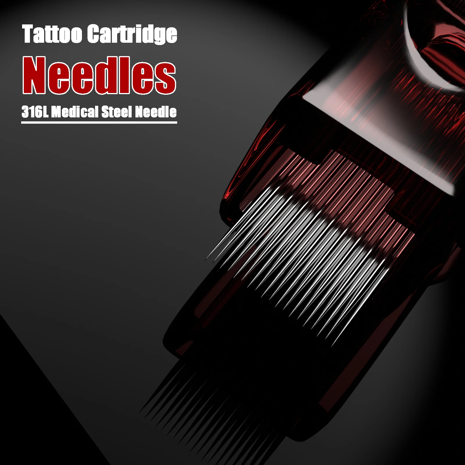 Tattoo Cartridge Needles DRAGONFIRE 10PCS Disposable Safty RL RS RM M1 Tattoo Needle Hot Sale Red Tattoo Cartridge Needles