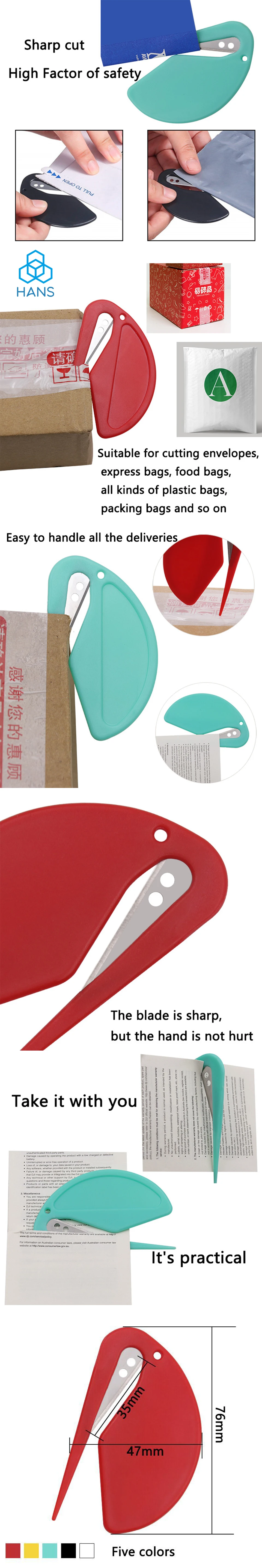 1 Piece Letter Opener Envelope Mail Slitter With Razor Wrapping Cutter Box Opener Safe Mail Opener For Home Office Envelope