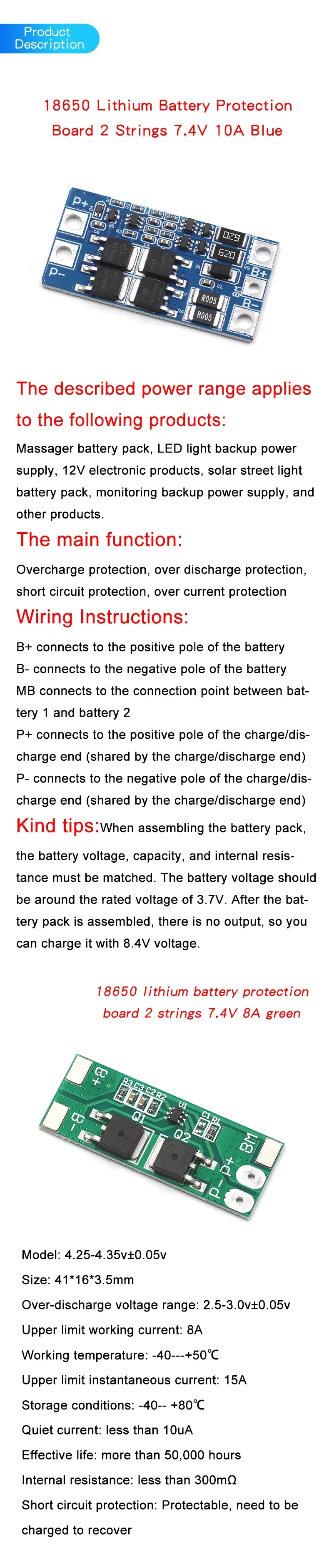 2S 3S 4S 5S Li-ion Lithium Battery 18650 Charger BMS 20A 25A 30A 40A 60A 100A Protection Board with Balance For Drill Motor
