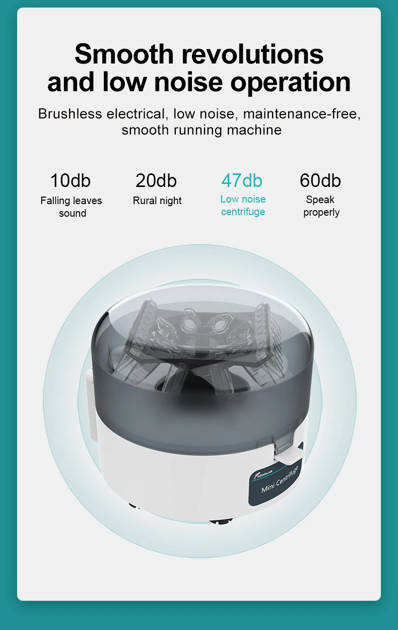 JOANLAB Mini Centrifuge Machine Pcr Plasma Centrifuge Lab Microcentrifuge 4000rpm 7000rpm For 0.2/1.5/2ml Centrifuge Tube