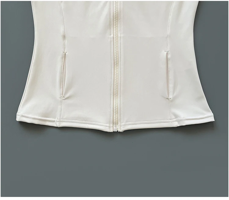 athletic slim fit quick drying zipper running jacket women dryfit outer wear yoga training fitness jacket with thumb hole