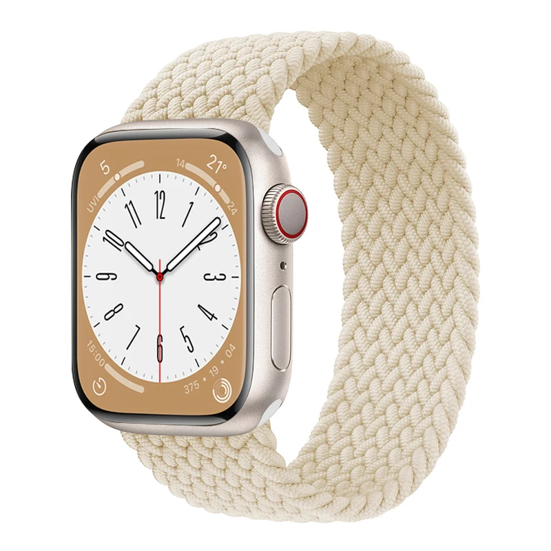 Braided solo loop Strap For apple Watch 10 11 Band 44mm 40mm 45mm 46mm 49mm 41mm correa Bracelet iWatch series SE 8 9 Ultra 2 3