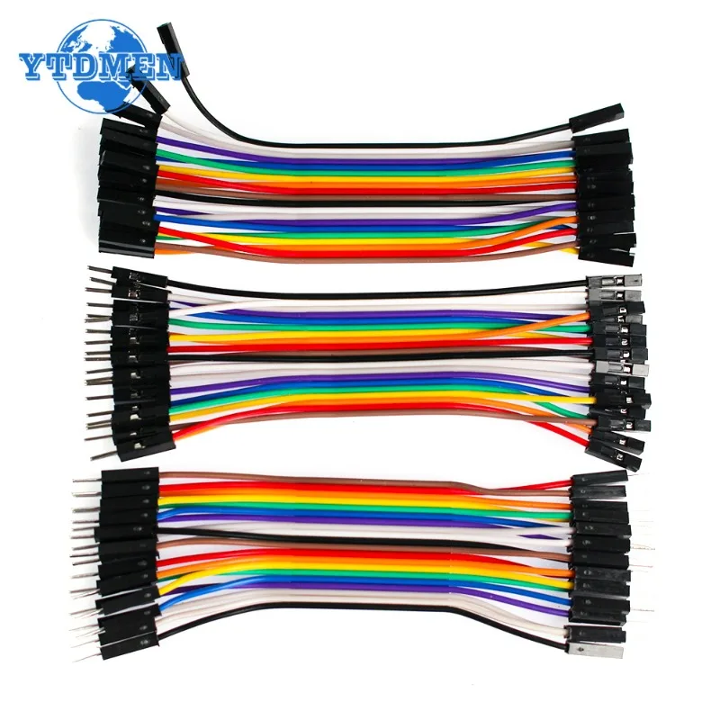 Jumper Wire 20PCS DuPont Line DuPont Cable Connection Male To Male+female To Female and Male To Female 10cm 15cm for Arduino Diy