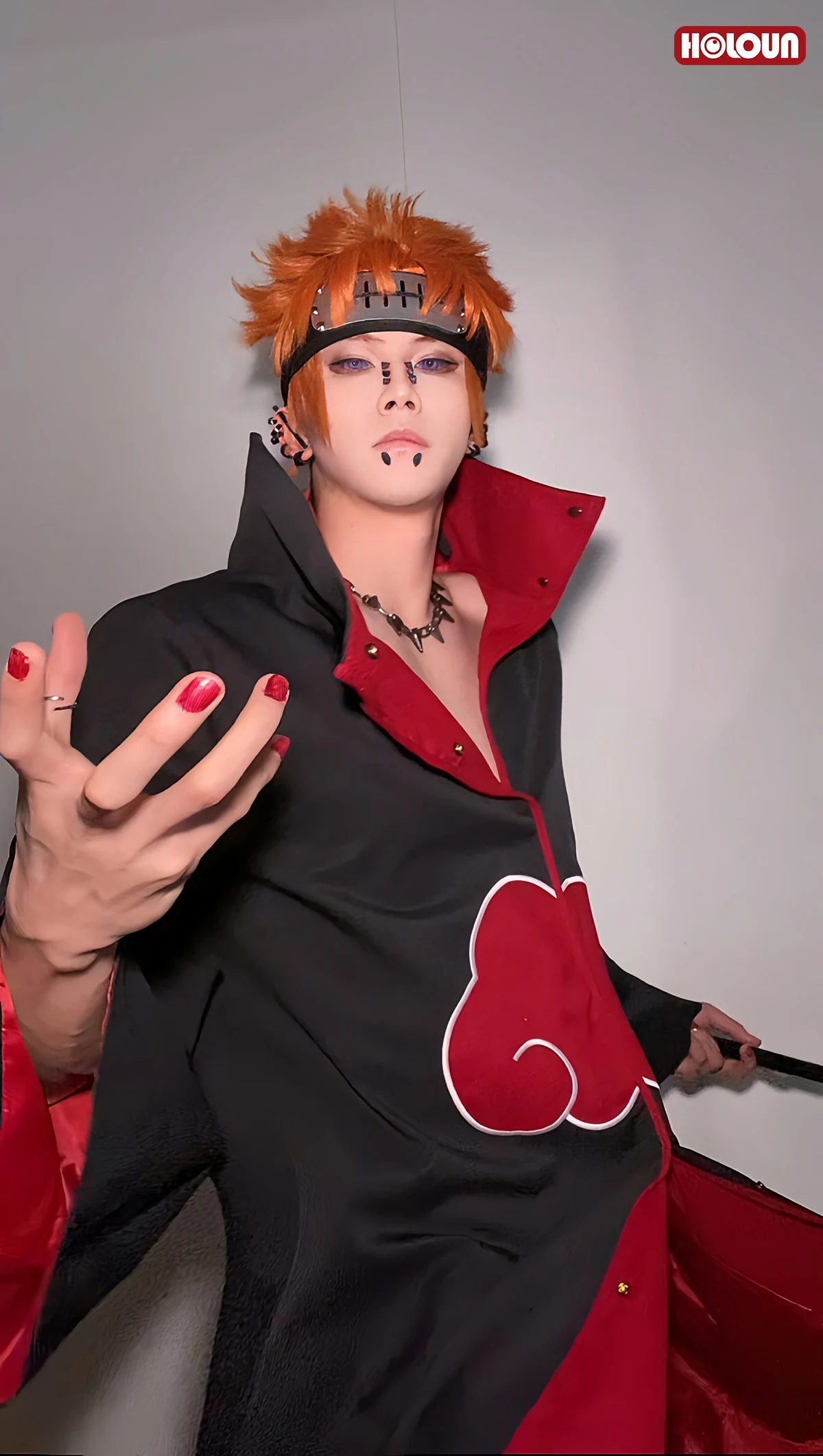 HOLOUN Uchiha Itachi Sasuke Anime Cosplay Costume Embroidery Hawk Team Cloak Pain Konan Sasori Halloween Christmas S-2XL