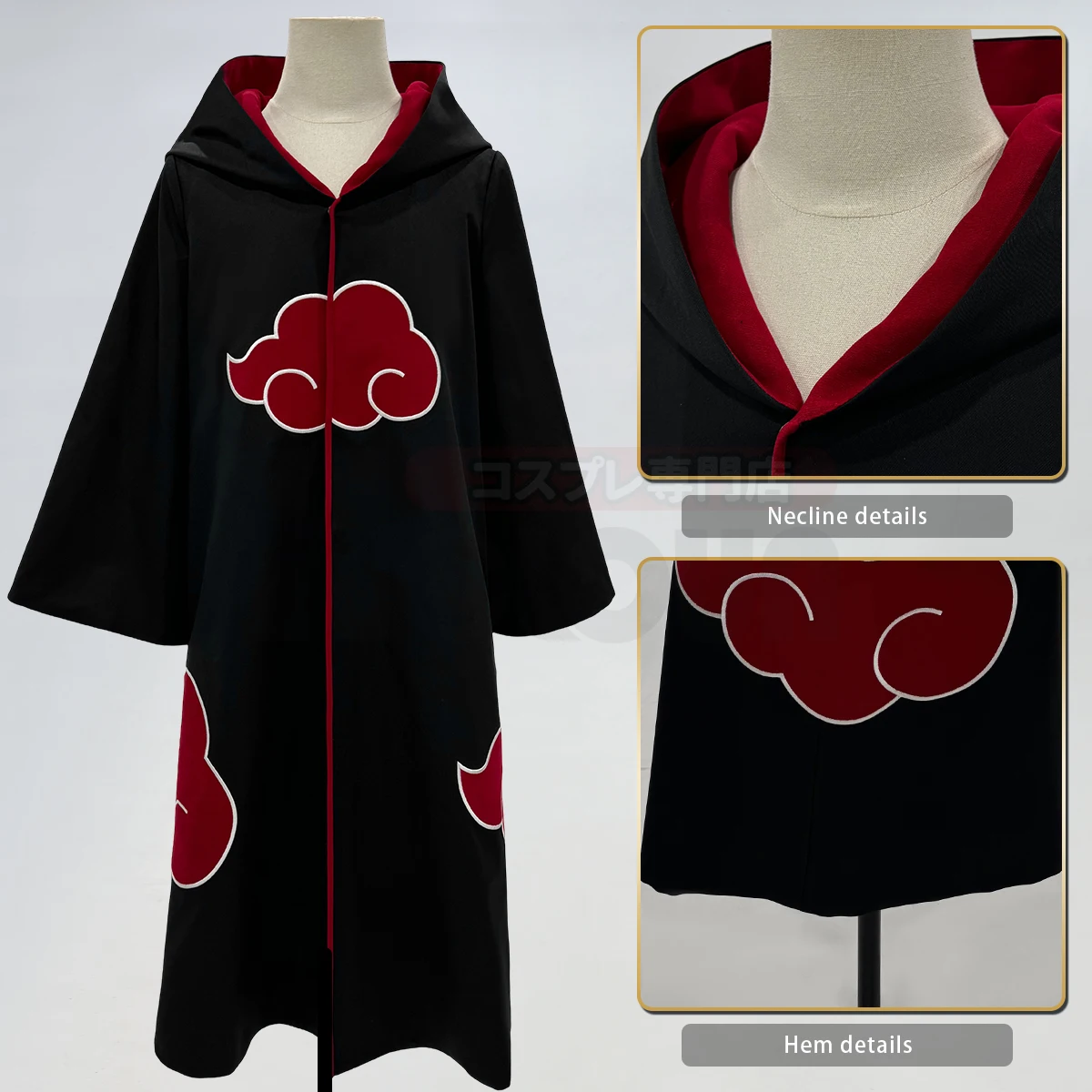 HOLOUN Uchiha Itachi Sasuke Anime Cosplay Costume Embroidery Hawk Team Cloak Pain Konan Sasori Halloween Christmas S-2XL