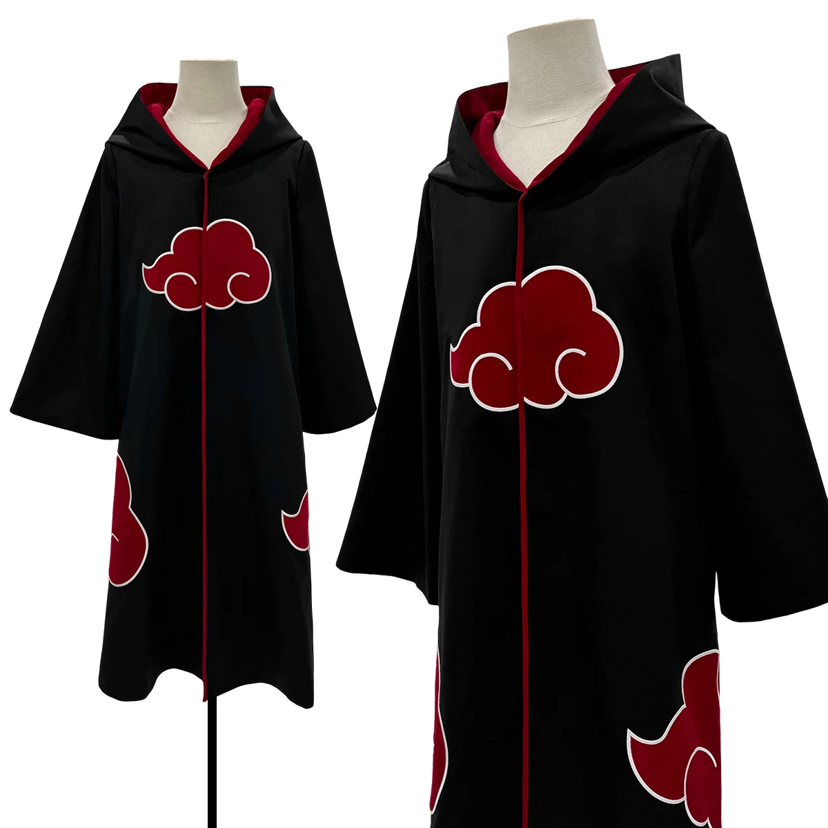 HOLOUN Uchiha Itachi Sasuke Anime Cosplay Costume Embroidery Hawk Team Cloak Pain Konan Sasori Halloween Christmas S-2XL