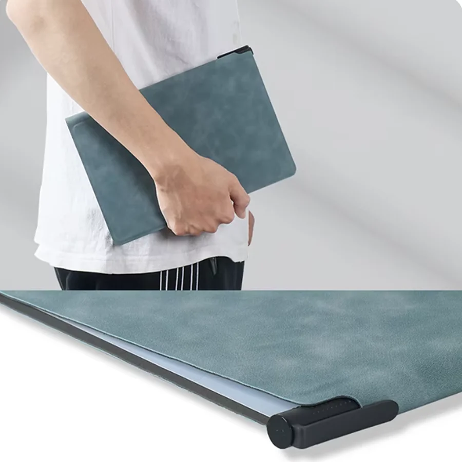 A5 Reusable Whiteboard Notebook Set with Whiteboard Pen Erasing Cloth Leather Memo Pad Weekly Planner Portable Stylish Office