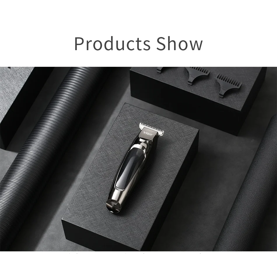 VGR Hair Trimmer Professional Hair Clipper LED Display Hair Cutting Machine for Men Rechargeable Mini Men's Hair Trimmer V-070