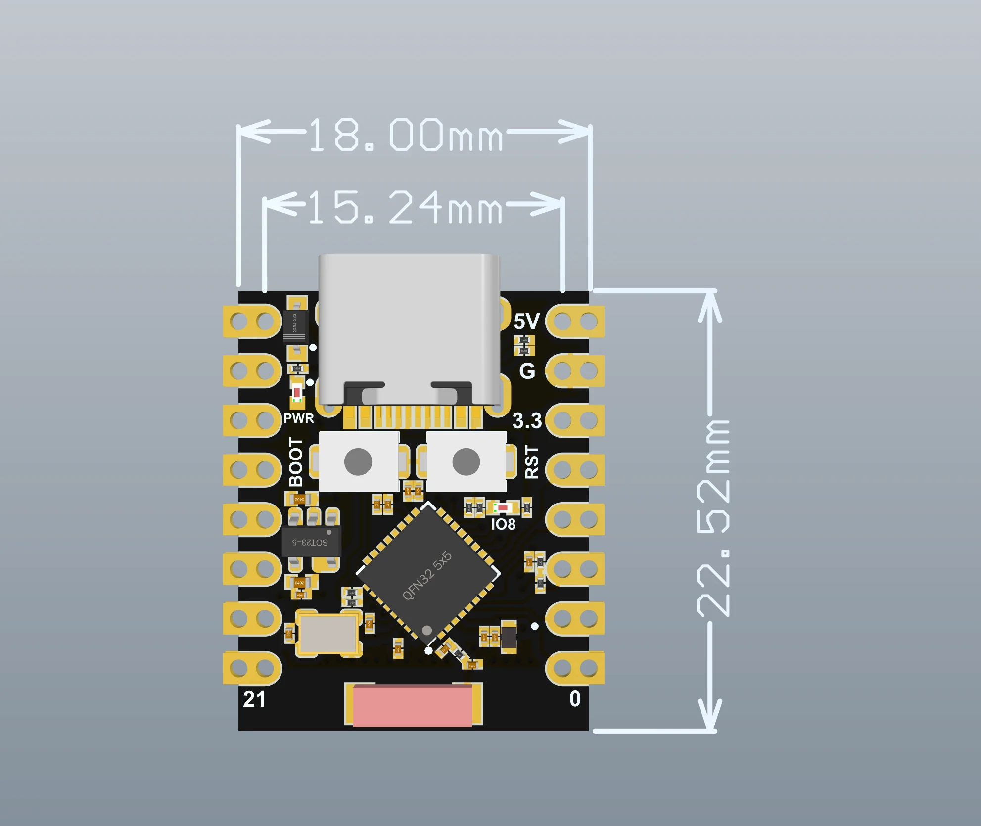 1-10pcs ESP32-C3 Development Board ESP32 SuperMini Development Board ESP32 Development Board WiFi Bluetooth