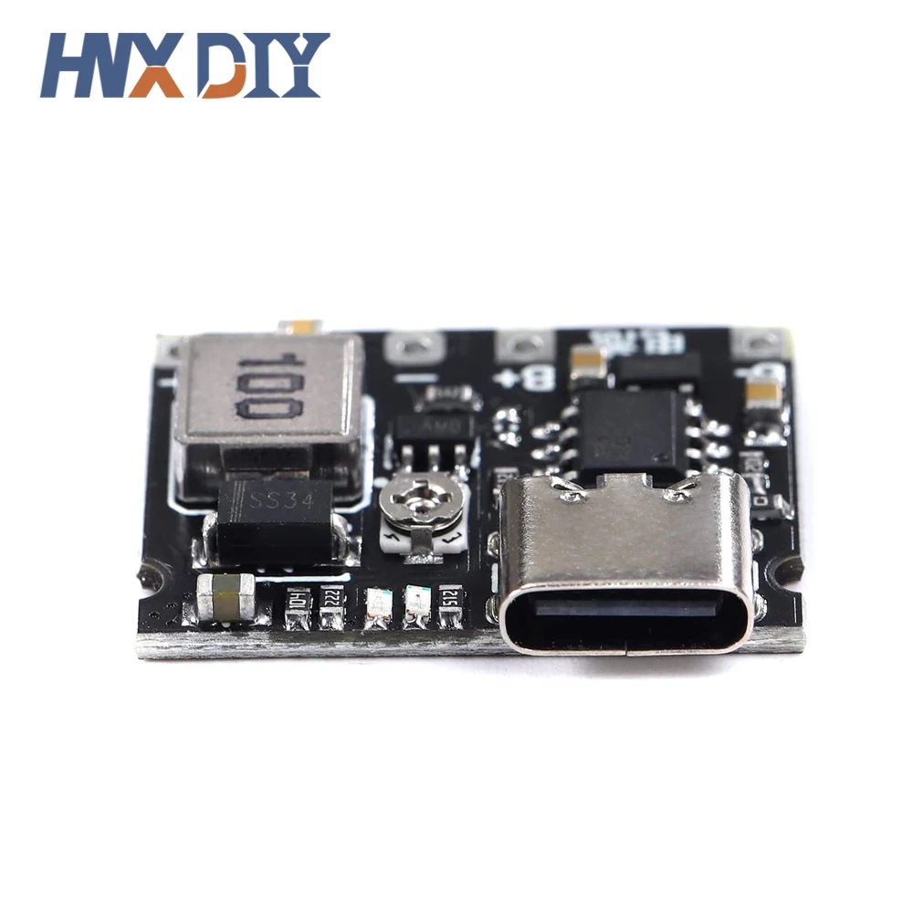 1-10pcs/ Lithium Li-ion 18650 3.7V 4.2V Battery Charger Board DC-DC Step Up Boost Module TP4056 DIY Kit Parts