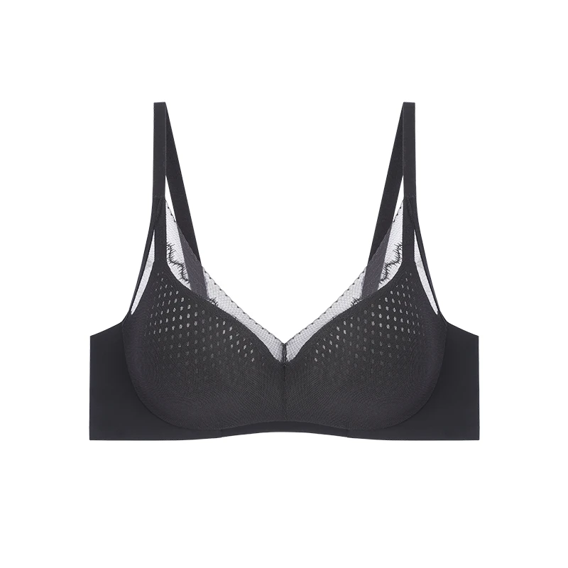 Big Chest Appears Small Bra for Women Lightweight Breathable Seamless Soft Support Breast Collection Anti Sagging Bra OWD6105