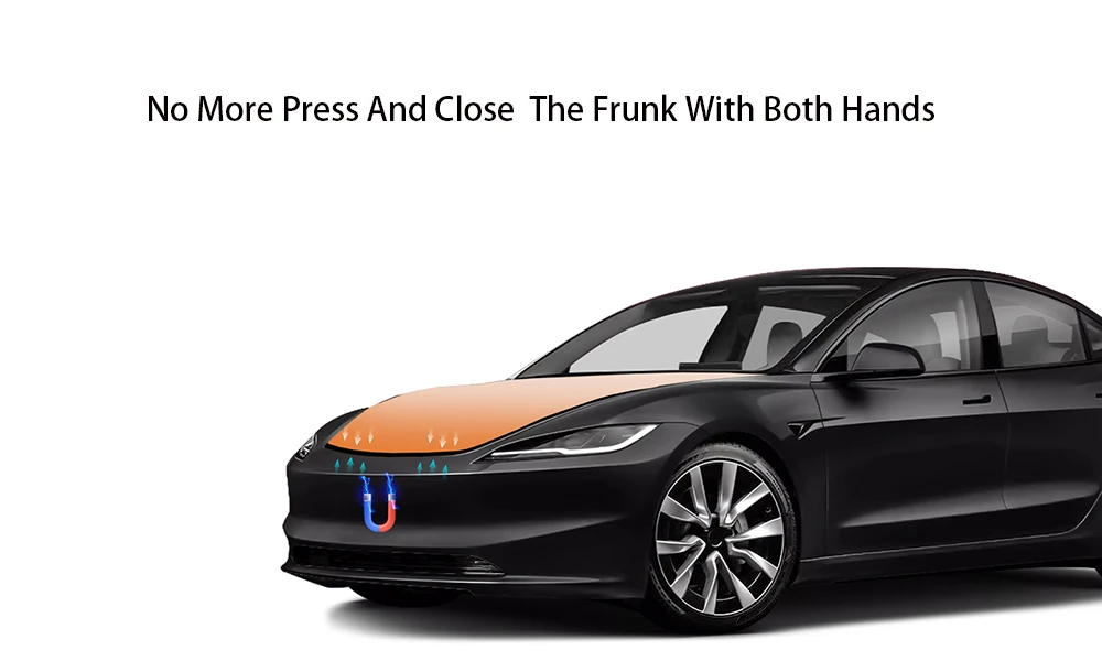 For Tesla Model 3 Y S X Highland 2025 Electric Suction Front Trunk Closer Power Frunk Electric Soft Closing Automatic Lock