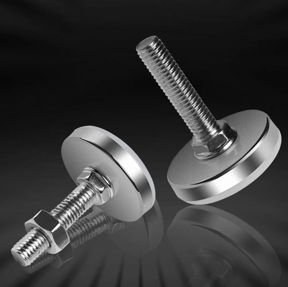 Leveling Foot Base, M6, M8, M10, Screw Height Adjustable, Dia 30mm, 35mm, 43mm, 50mm, 2 Pcs, 4 Pcs, 8 Pcs