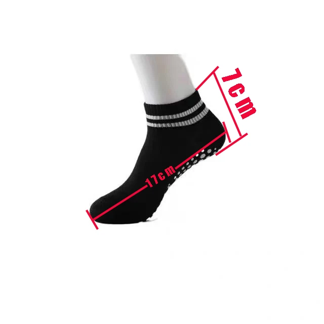 Grip Socks for Women, Non Slip Pilates Yoga Socks with Double Stripes Non Slip Socks for Workout, Ballet, Athletic Socks