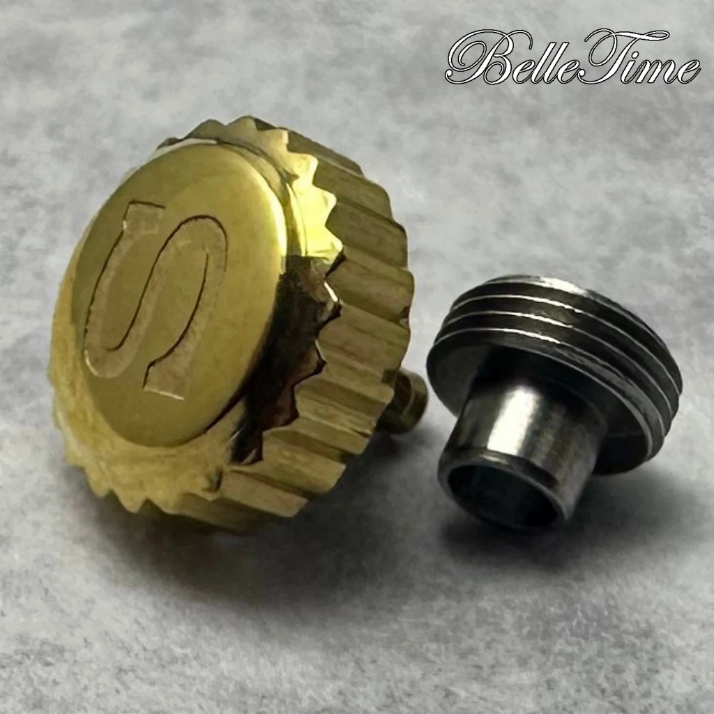 High Quality Watch Parts Silver/ Gold/ Black/ Rose Gold Logo S Watch Crown And Without S Crown For NH34 NH35 NH36 Movement