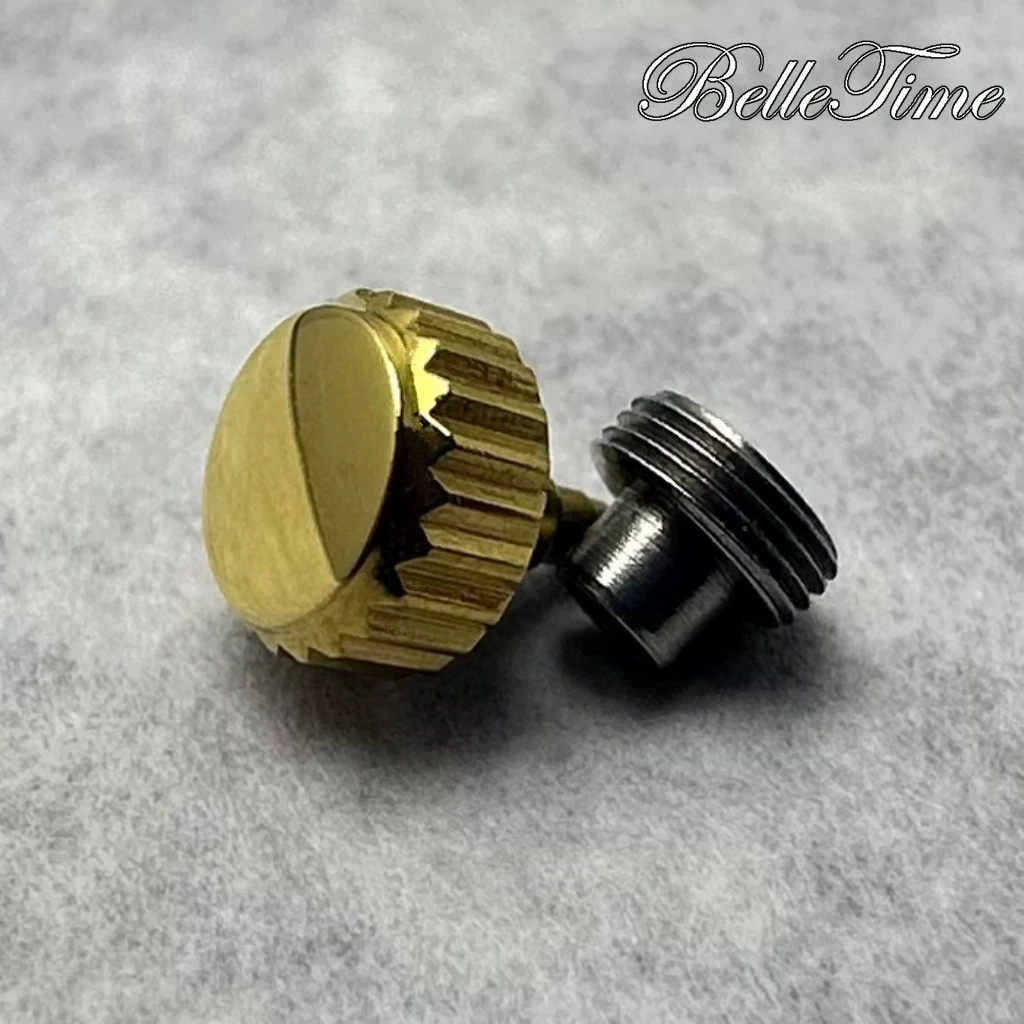 High Quality Watch Parts Silver/ Gold/ Black/ Rose Gold Logo S Watch Crown And Without S Crown For NH34 NH35 NH36 Movement