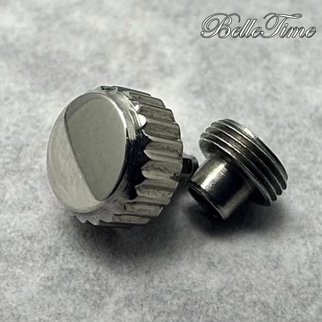 High Quality Watch Parts Silver/ Gold/ Black/ Rose Gold Logo S Watch Crown And Without S Crown For NH34 NH35 NH36 Movement