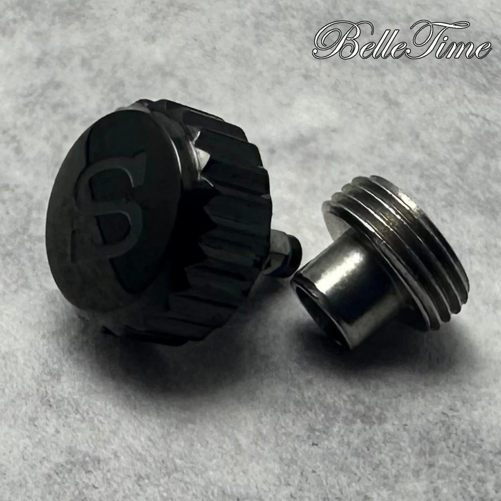 High Quality Watch Parts Silver/ Gold/ Black/ Rose Gold Logo S Watch Crown And Without S Crown For NH34 NH35 NH36 Movement