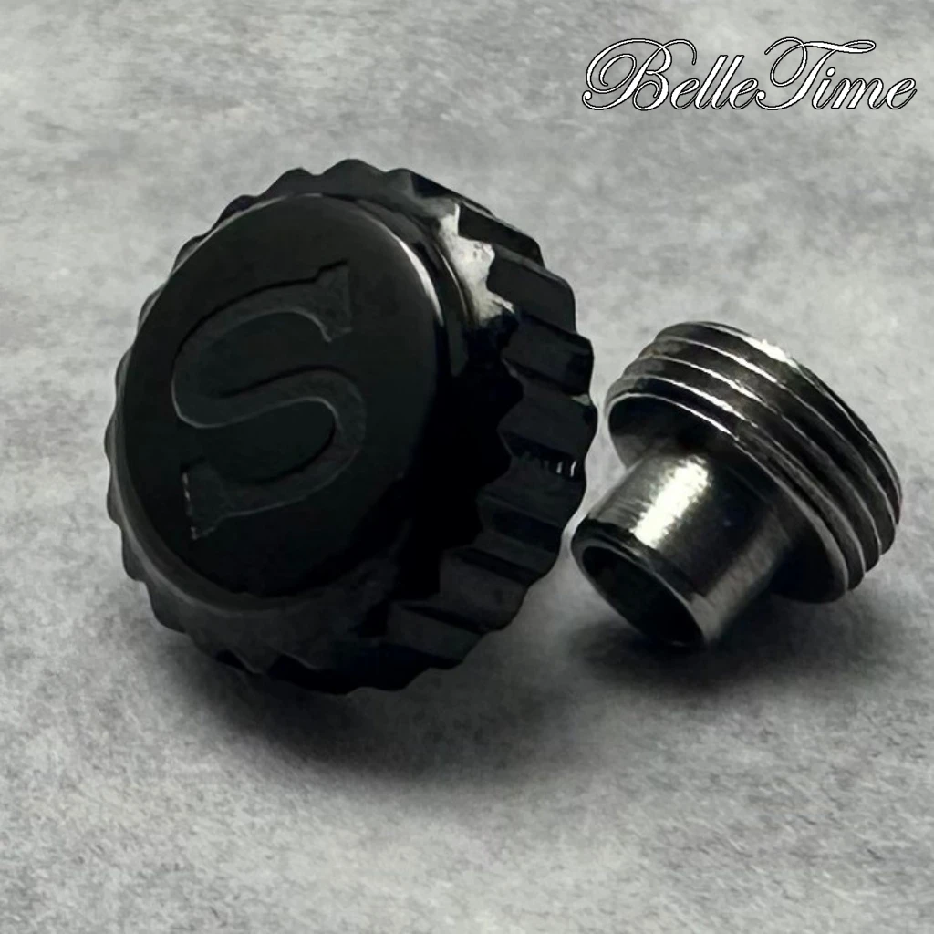 High Quality Watch Parts Silver/ Gold/ Black/ Rose Gold Logo S Watch Crown And Without S Crown For NH34 NH35 NH36 Movement
