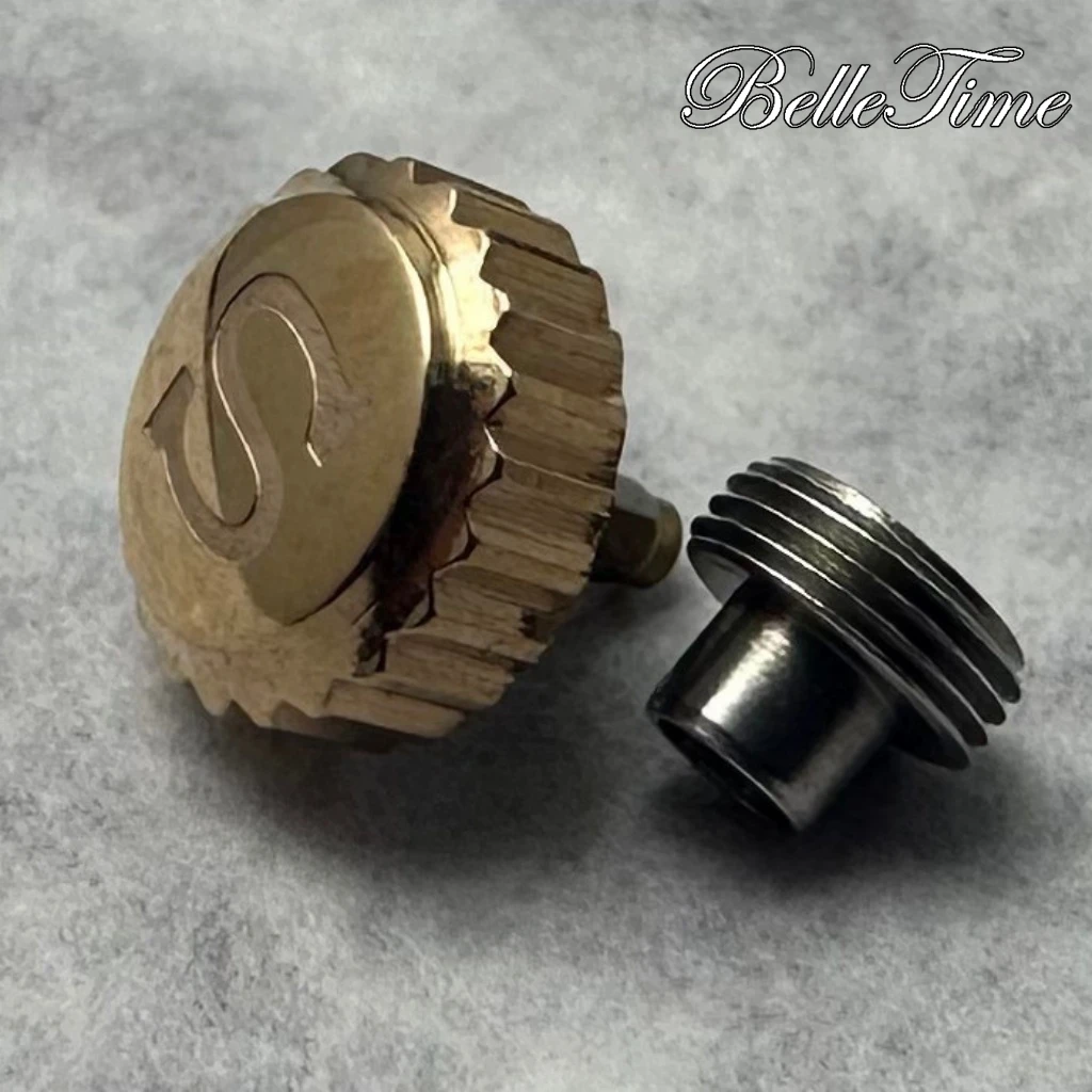 High Quality Watch Parts Silver/ Gold/ Black/ Rose Gold Logo S Watch Crown And Without S Crown For NH34 NH35 NH36 Movement