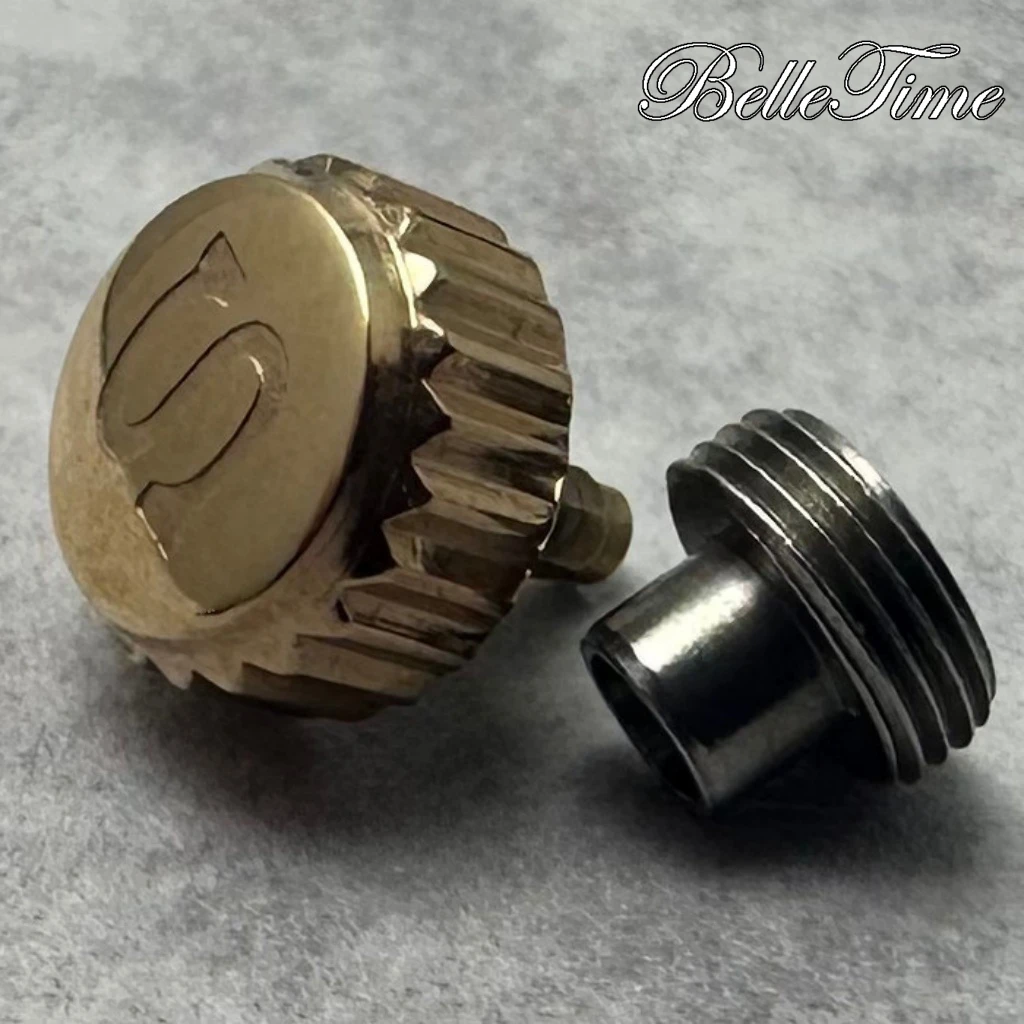 High Quality Watch Parts Silver/ Gold/ Black/ Rose Gold Logo S Watch Crown And Without S Crown For NH34 NH35 NH36 Movement