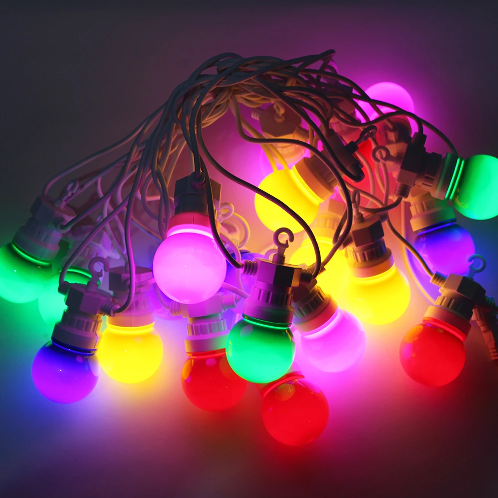 8M/13M/24M LED Globe Ball String Light Street Christmas Fairy Led Festoon Outdoor For Garden Backyard Party Patio Decor