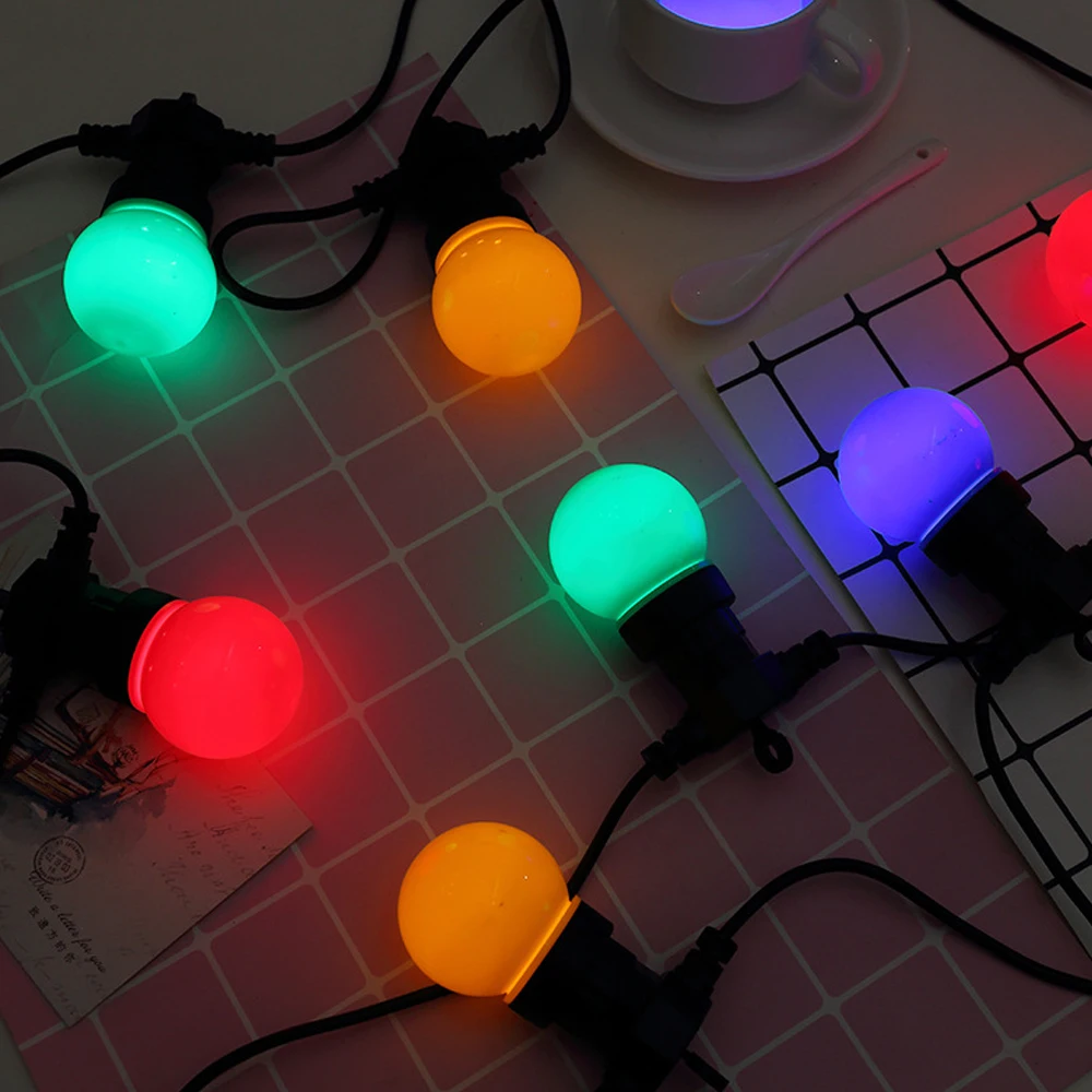 8M/13M/24M LED Globe Ball String Light Street Christmas Fairy Led Festoon Outdoor For Garden Backyard Party Patio Decor