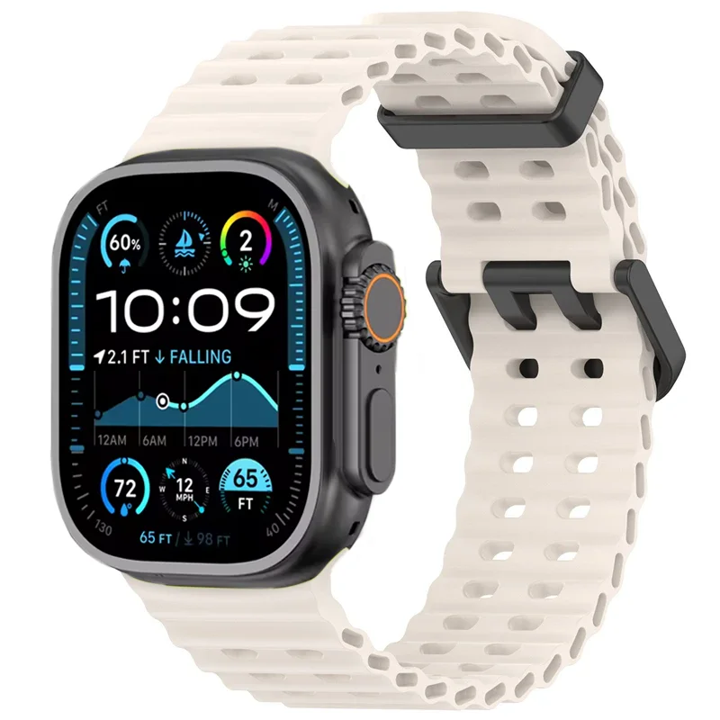 Ocean Strap For Apple Watch Band Ultra 4/3/2 49mm Series 12 11 10 46mm Sport Bracelet Wristband iWatch 9 8 7 SE 45mm 44mm Belt