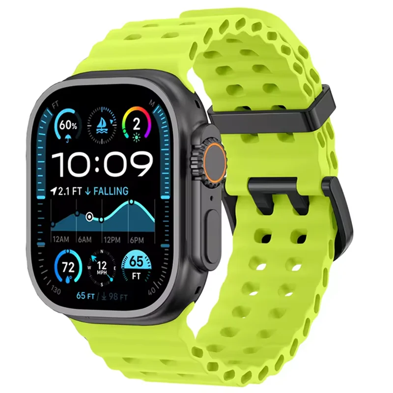 Ocean Strap For Apple Watch Band Ultra 4/3/2 49mm Series 12 11 10 46mm Sport Bracelet Wristband iWatch 9 8 7 SE 45mm 44mm Belt