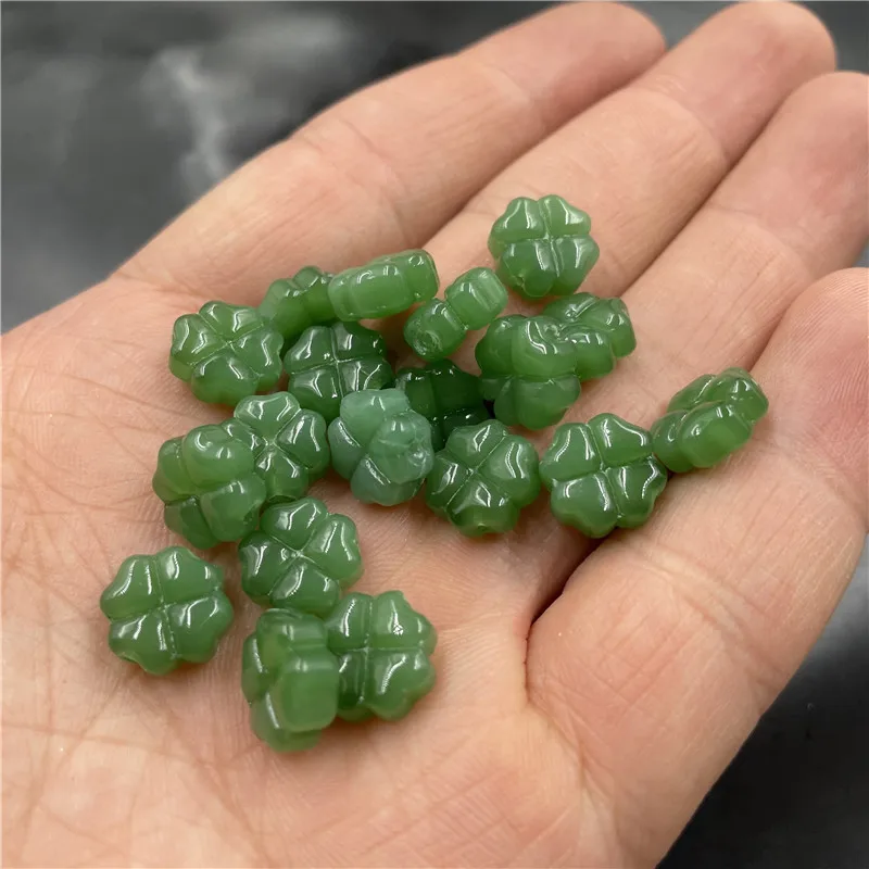 20pcs/lot 10mm Czech Lampwork Crystal Flower Spacer Beads Clover Loose Beads For DIY Necklace Jewelry Making Supply Accessories