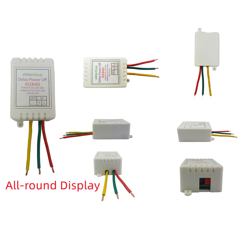 1-480Min Timer Adjustable Disconnect Delay Controller AC 110V 220V Power-ON Delay OFF Relay Switch AC 220V 7A Voltage Output