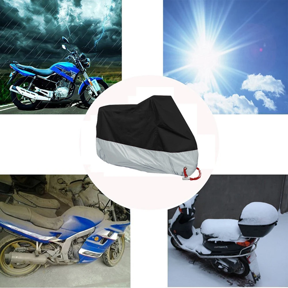 New Motorcycle Cover Funda Moto Rain Cover Waterproof Dustproof UV Protective Cover Coat Indoor Outdoor Motorbike Scooter Cover