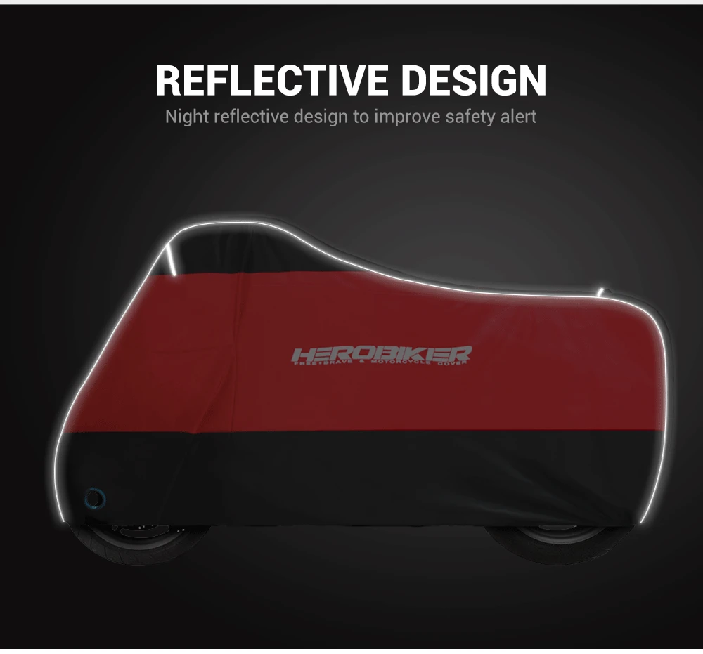 New Motorcycle Cover Funda Moto Rain Cover Waterproof Dustproof UV Protective Cover Coat Indoor Outdoor Motorbike Scooter Cover