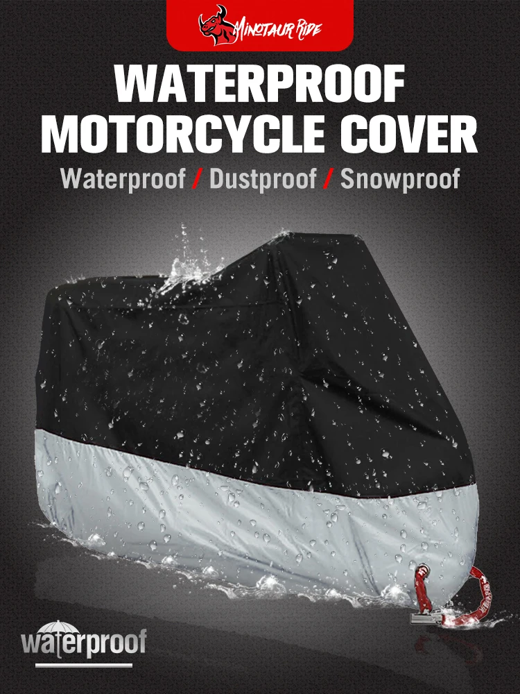 New Motorcycle Cover Funda Moto Rain Cover Waterproof Dustproof UV Protective Cover Coat Indoor Outdoor Motorbike Scooter Cover