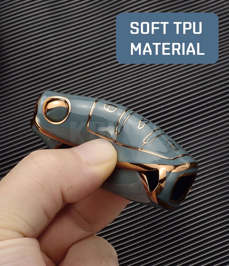 TPU Car Key Case Cover Holder Shell For VW Volkswagen Polo Golf Passat Beetle Caddy Tiguan Skoda Octavia Kodiaq Seat Leon Altea