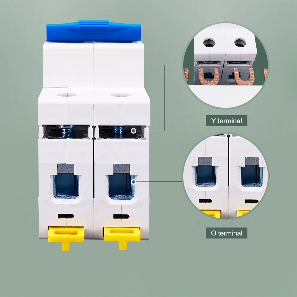 TOMZN 1P 2P DC MCB 6KA 500V Mini Circuit Breaker 3A 6A 10A 16A 20A 25A 32A 40A 50A 63A Y Connection