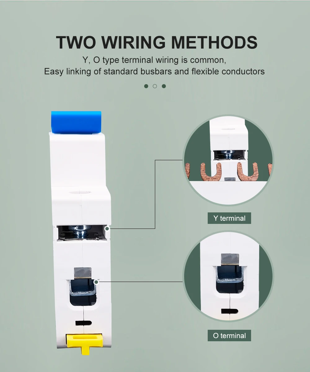 TOMZN 1P 2P DC MCB 6KA 500V Mini Circuit Breaker 3A 6A 10A 16A 20A 25A 32A 40A 50A 63A Y Connection